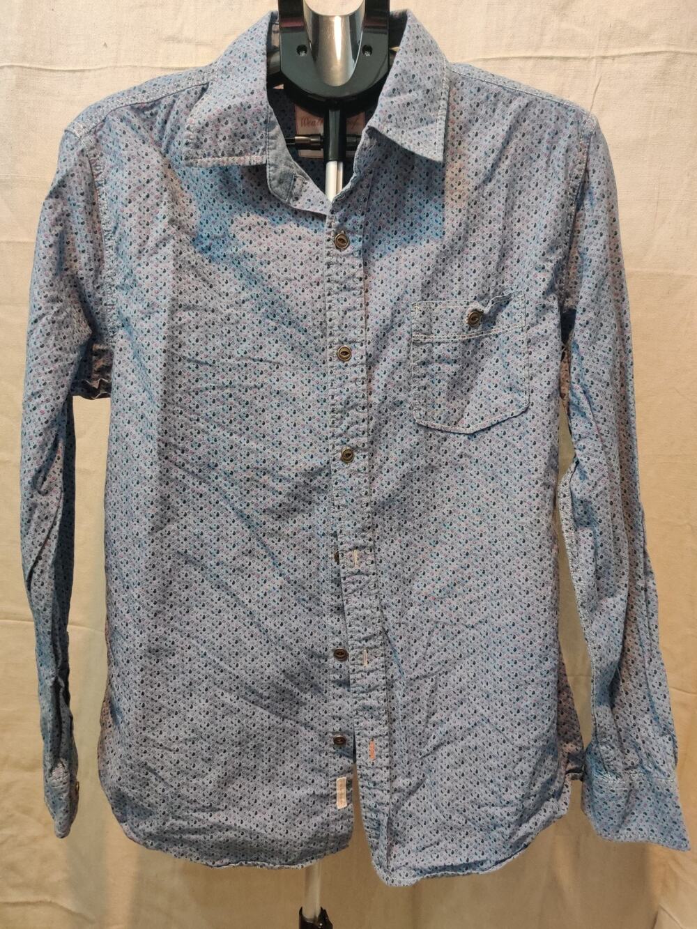 Weatherproof Vintage Shirt Men's Size Medium Button Up Long Sleeve Geometric